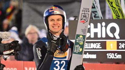 Bild: Swen Pförtner/dpa
Andreas Wellinger zeigte zuletzt stark ansteigende Form. (Archivbild)