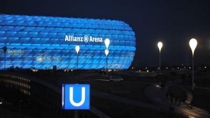 Bild: picture alliance / dpa
Die Anfahrt mit der U-Bahn zur Allianz Arena wird am Mittwoch voraussichtlich nicht möglich sein. (Archivbild)