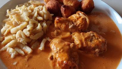 Bild: Lisa Lindner
Egal, ob Spätzle oder Kroketten als Beilage: Der Lendentopf ist ein Sonntagsessen.