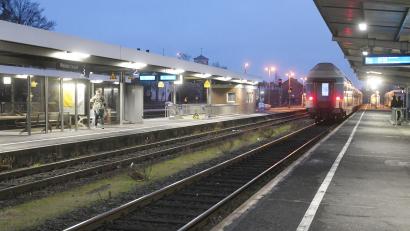 Archivbild: Gabi Schönberger
Am Bahnhof in Weiden kommt es ab dem 27. Februar wegen Oberbauarbeiten zu Lärmbelästigungen.