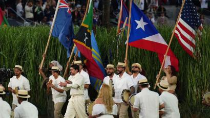 Bild: Godofredo A. Vásquez/AP/dpa
Bad Bunny setzte eine politische Botschaft.