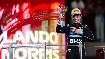 Bild: David Davies/PA Wire/dpa
Das Lächeln des Weltmeisters soll nie mehr weichen. (Archivbild)