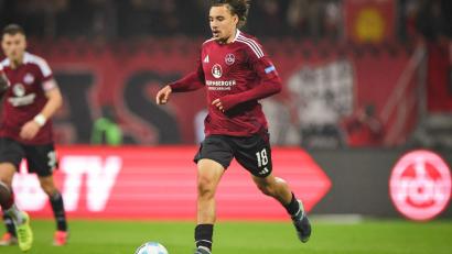 Bild: Daniel Karmann/dpa
Fehlt dem 1. FC Nürnberg drei Spiele gesperrt: Rafael Lubach. (Archivbild)