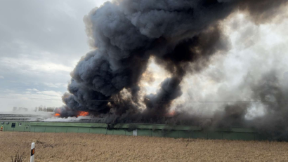 Bild: Polizei/Neft
Ein Feuer in einem leerstehenden Hühnerstall in Pfatter (Landkreis Regensburg) sorgt für einen Großeinsatz der Rettungsdienste.