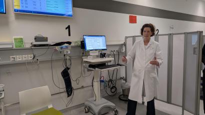 Bild: wüw
Professorin Dorothee Bremerich in der Zentralen Notaufnahme am Klinikum Weiden.