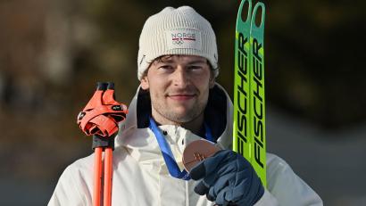 Bild: Hendrik Schmidt/dpa
Schreibt wieder sportliche Schlagzeilen: Sturla Holm Laegreid.