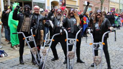 Bild: Konrad Rosner
Die "Hardy Dangeroos" sorgten für Aufsehen in Marktredwitz.