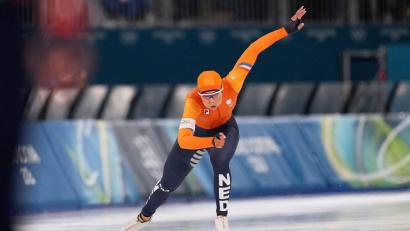 Bild: Antonio Calanni/AP/dpa
Glamour-Girl Jutta Leerdam musste sich dieses Mal mit Silber begnügen.