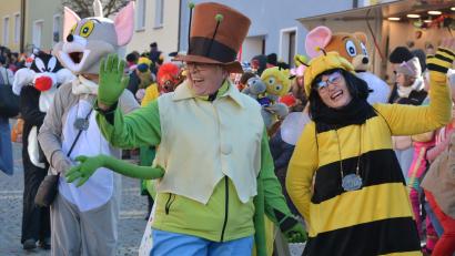 Bild: jr
Strahlende Gesichter überall: Auch bei Biene Maja und Flip.