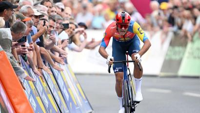 Bild: Federico Gambarini/dpa
Der italienische Radprofi Jonathan Milan. (Archivbild)