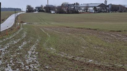 Bild: tra
Der Gemeinderat Ensdorf beschloss für diese Fläche südlich von Götzenöd einen Bebauungsplan