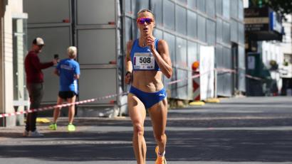 Archivbild: Theo Kiefner
Domenika Mayer verbesserte in Barcelona ihre Halbmarathon-Bestzeit auf 1:08:06 Stunden