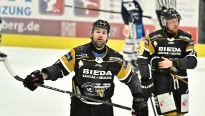 Bild: Hubert Ziegler
David Michel (links) traf am Sonntag drei Mal für den ERSC in Geretsried.