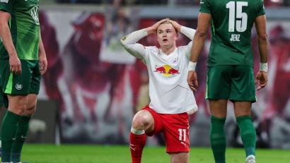 Bild: Jan Woitas/dpa
Conrad Hader (M) nach einer vergebenen Großchance.