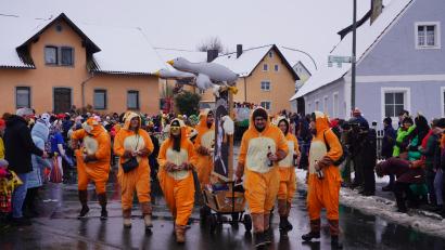 Bild: fvo
"Fuchs Du hast die Gans gestohlen!" Die Bernriether Füchse machten sich auf die Gänsejagd: