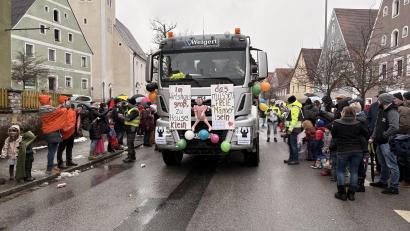Bild: Lukas Büchold
Der LKW-Wagen der durch Hohenburg fuhr.