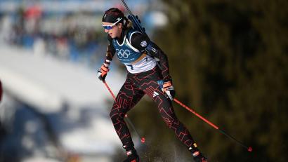 Bild: Hendrik Schmidt/dpa
Franziska Preuß läuft in der Staffel nicht an gewohnter Position.