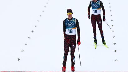 Bild: Daniel Karmann/dpa
Vinzenz Geiger hatte mit dem Kampf um die Medaillen wieder nichts zu tun.