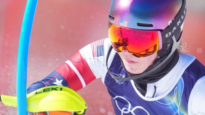 Bild: Michael Kappeler/dpa
Olympia, Olympische Winterspiele Mailand Cortina 2026, Ski alpin, Slalom, Frauen, Durchgang 1, Tofane Alpine Skiing Centre, Mikaela Shiffrin (USA) in Aktion.