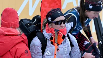 Bild: Hendrik Schmidt/dpa
Weinte wieder bittere Tränen: Franziska Preuß.