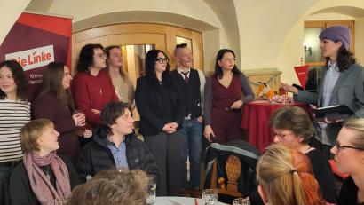 Bild: Die Linke
Der Politische Aschermittwoch der Linken im Bräuwirt stieß auf großes Interesse.