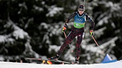 Bild: Hendrik Schmidt/dpa
Ein letztes Mal wird Franziska Preuß am Samstag antreten.