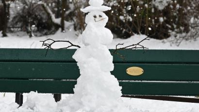 Bild: Katrin Requadt/dpa
Der Schnee schmilzt im Flachland wieder dahin.