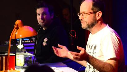 Bild: Kunz
Florian Wein (links) und Markus Pleyer sorgten für gute Stimmung in Weiden.