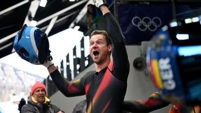 Bild: Robert Michael/dpa
Bewies auch turnerische Fähigkeiten: Johannes Lochner.