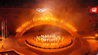 Bild: Michael Kappeler/dpa
„Schönheit in Aktion“: Die Schlussfeier in Verona wurde ihrem Motto gerecht.