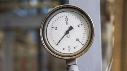 Bild: Peter Kneffel/dpa
Die bayerischen Gasspeicher sind zum Ende des Winters leer wie nie. (Archivbild)