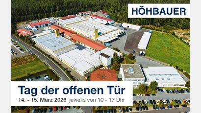 Bild: HÖHBAUER
HÖHBAUER lädt am 14. und 15. März zum "Tag der offenen Tür".