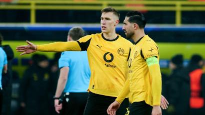 Bild: Bernd Thissen/dpa
Die Abwehrbosse Nico Schlotterbeck und Emre Can absolvierten gemeinsam das Abschlusstraining. (Archivbild)