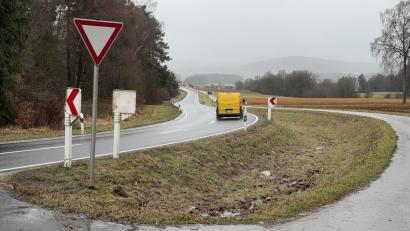 Bild: ge
Von hier aus wird 2026 die Wasserleitung hinunter nach Schwend bis zum Ortsende erneuert.