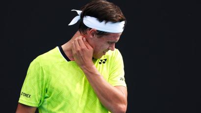 Bild: Frank Molter/dpa
Für Daniel Altmaier endet das Tennis-Turnier in Acapulco in der 1. Runde. (Archivbild)