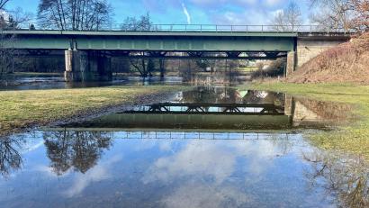 Bild: Gabi Schönberger
Die Hochwasserlage in Neustadt/WN entspannt sich.