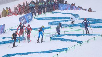 Bild: Michael Kappeler/dpa
Skibergsteigen feierte jüngst seine Olympia-Premiere. (Archivbild)