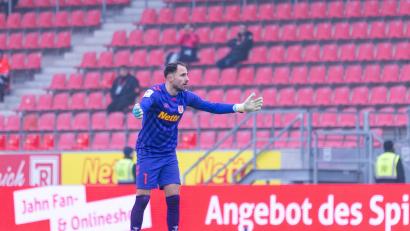 Bild: Sascha Janne
Torwart Felix Gebhardt und der SSV Jahn empfangen am Samstag den SSV Ulm.