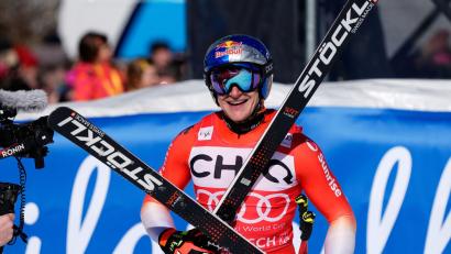 Bild: Giovanni Auletta/AP/dpa
Marco Odermatt gewinnt die Weltcup-Abfahrt von Garmisch-Partenkirchen.