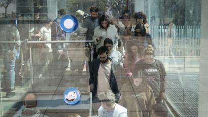 Bild: Oren Ziv/dpa
Menschen fliehen in