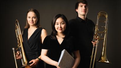 Bild: Sören Lukas Schirmer/exb
Ann-Catherina Strehmel, Jung Eun Séverine Kim und Leonard Kutsch - das Sélean Trio.