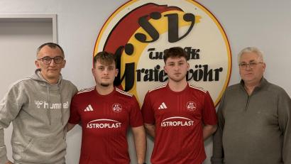 Bild: SV Grafenwöhr
Luca Thiede (links) und sein Bruder Jonas laufen künftig für die SV Grafenwöhr auf.