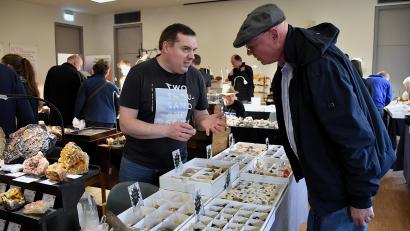 Bild: ubb
Die Mineralien- und Fossilienbörse war sehr gut besucht.