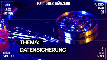 Bild: Alexander Unger
Datensicherung ist ein wichtiges Thema für Fotografen und Videofilmer.