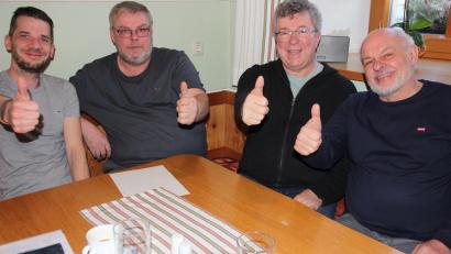 Bild: Konrad Rosner
Diese Männer wollen in Bärnau die Kulturszene beleben (von links) Daniel Bär, Peter Zettelmann, Ludwig Fischer und Uli Sangl.