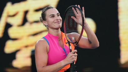 Bild: Dita Alangkara/AP/dpa
Glück in der Liebe: Aryna Sabalenka hat sich mit ihrem Partner verlobt.
