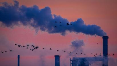 Symbolbild: Jens Büttner/dpa
Noch rauchen die Kamine in der Oberpfalz. Aber wie geht es weiter mit dem Verarbeitenden Gewerbe?