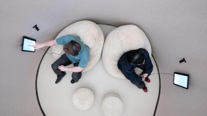 Bild: Sebastian Kahnert/dpa
Eine interaktive Ausstellung im Dresdner Hygienemuseum widmet sich der mentalen Gesundheit.