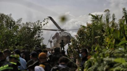 Bild: Álvaro Tavera/colprensa/dpa
Kolumbiens Regierung hat fünf Kokainlabore nahe Ecuador zerstört. (Archivbild)