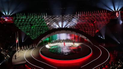 Bild: Luca Bruno/AP/dpa
Die Eröffnungsfeier der Paralympics begann mit einer Ode an Gastgeber Italien.